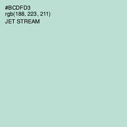 #BCDFD3 - Jet Stream Color Image